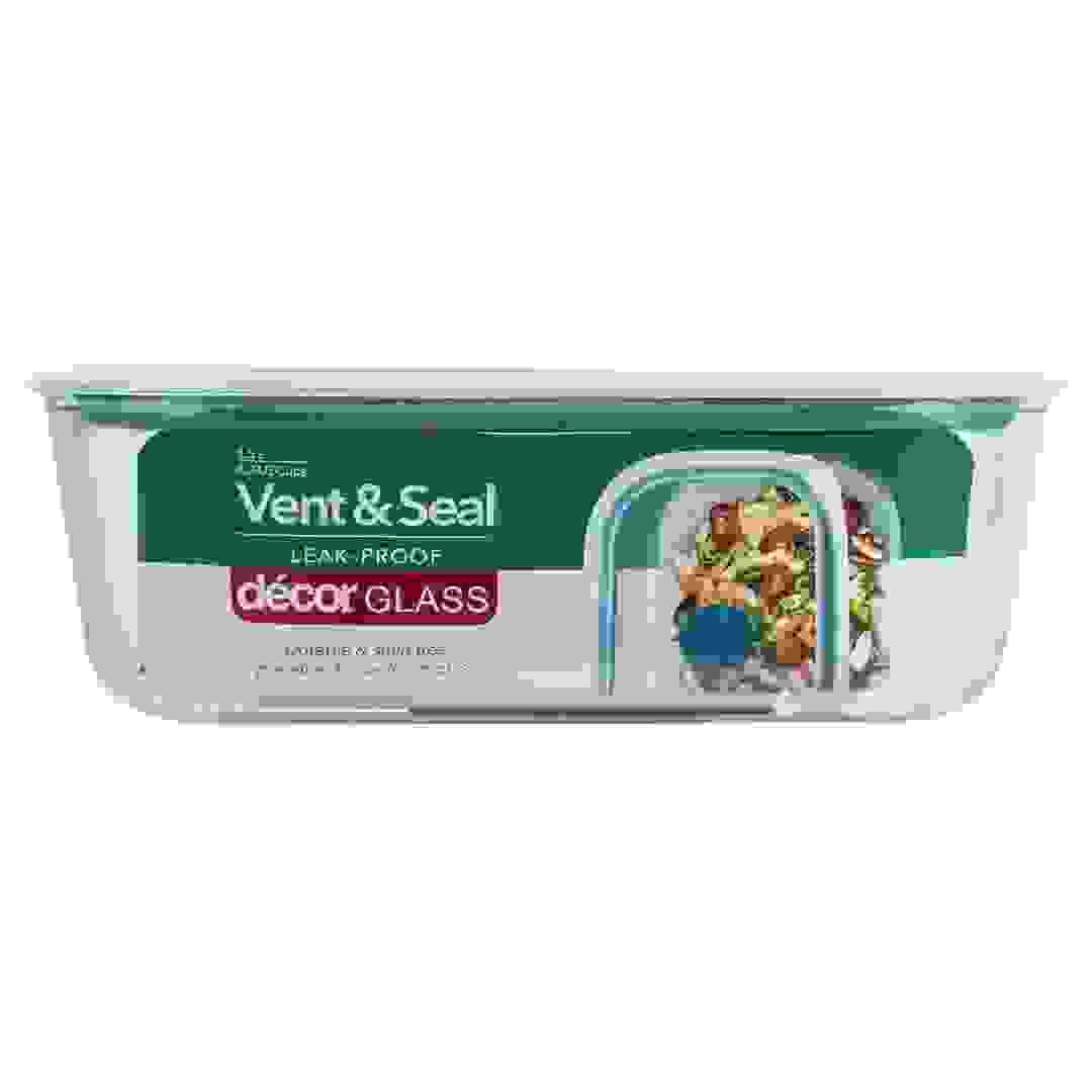 حافظة طعام زجاجية فينت آند سيل (مستطيلة، 1.5 لتر)