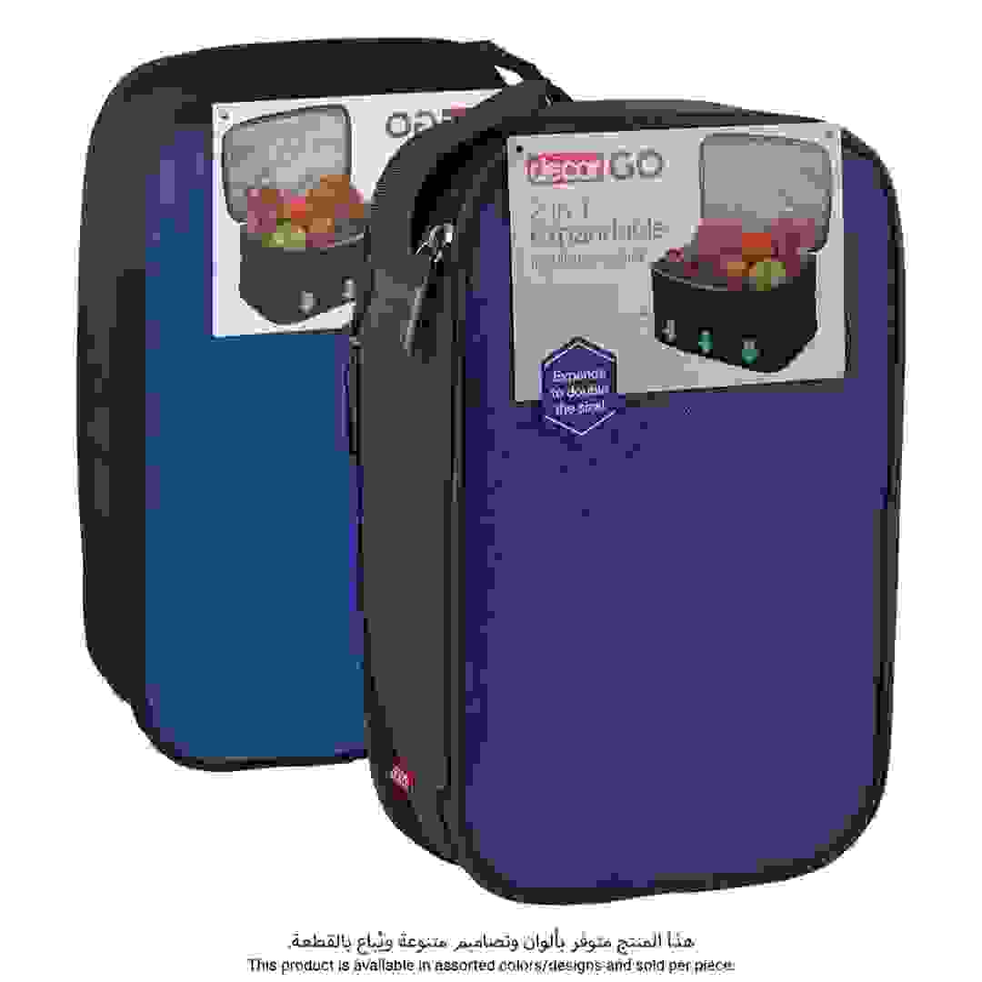 حقيبة تبريد معزولة قابلة للتوسيع 2 في 1 جو ديكور (ألوان متنوعة، 30.4 × 20.3 سم)