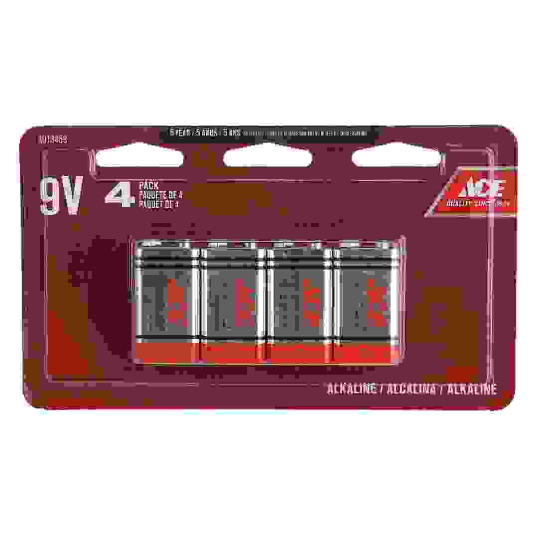 ACE Alkaline Battery Pack (9 V, 4 Pc.)