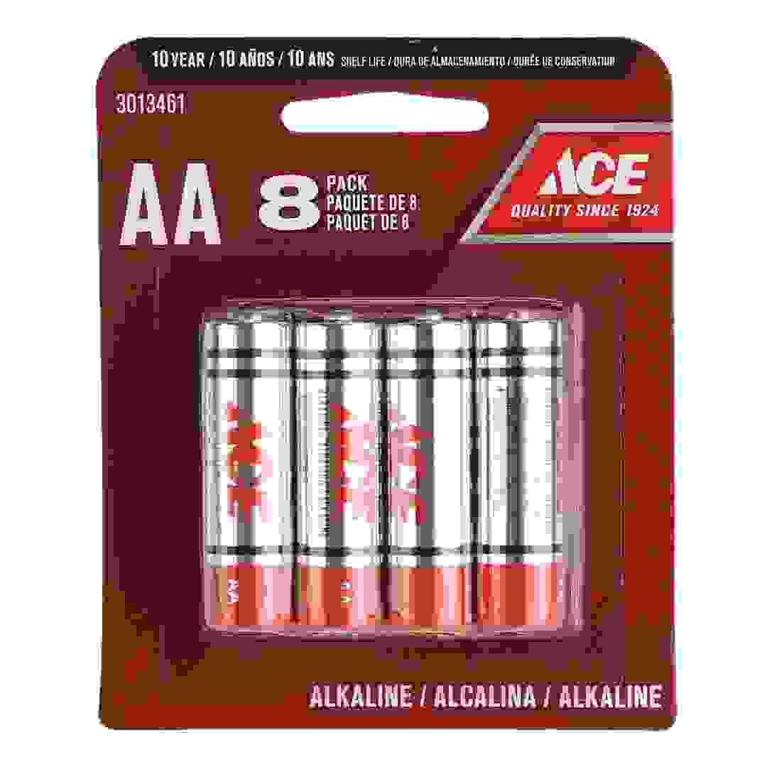 مجموعة بطاريات قلوية ألكالاين قياس AA إيس (8 قطع)