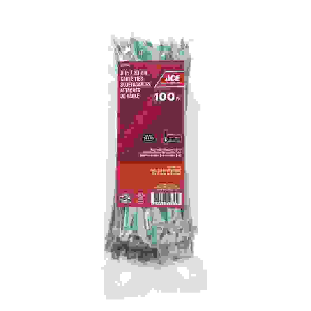 ACE Polypropylene Cable Tie Pack (Green, 20.31 cm, 100 Pc.)