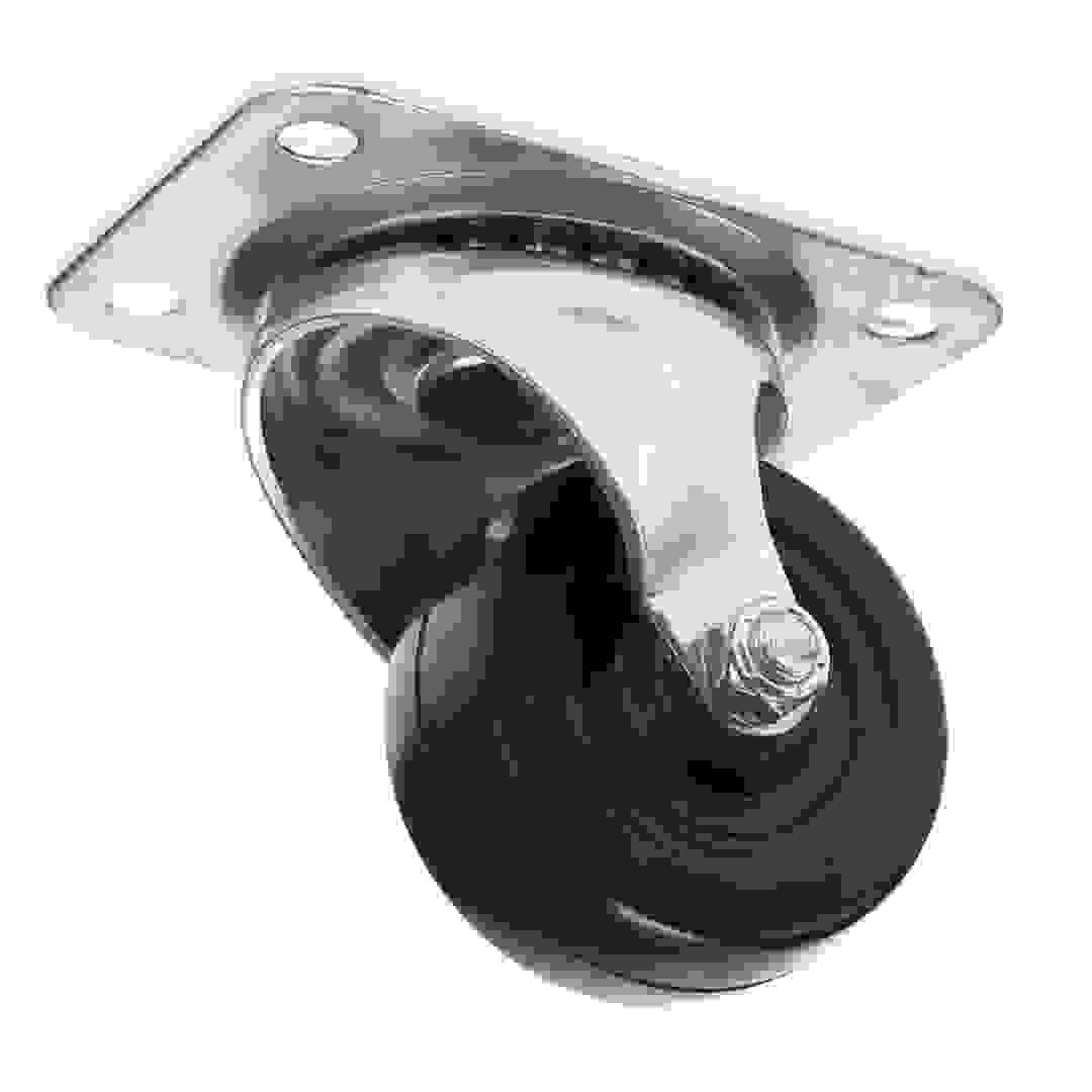 Ace Swivel Soft Rubber Medium Duty Caster Plate (6.35 cm)