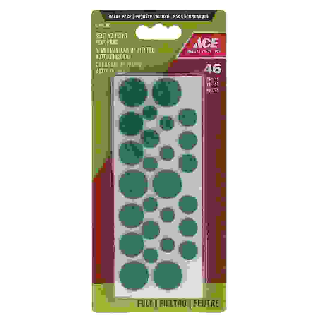 Ace Round Self-Adhesive Protective Felt Pads (Assorted Sizes)