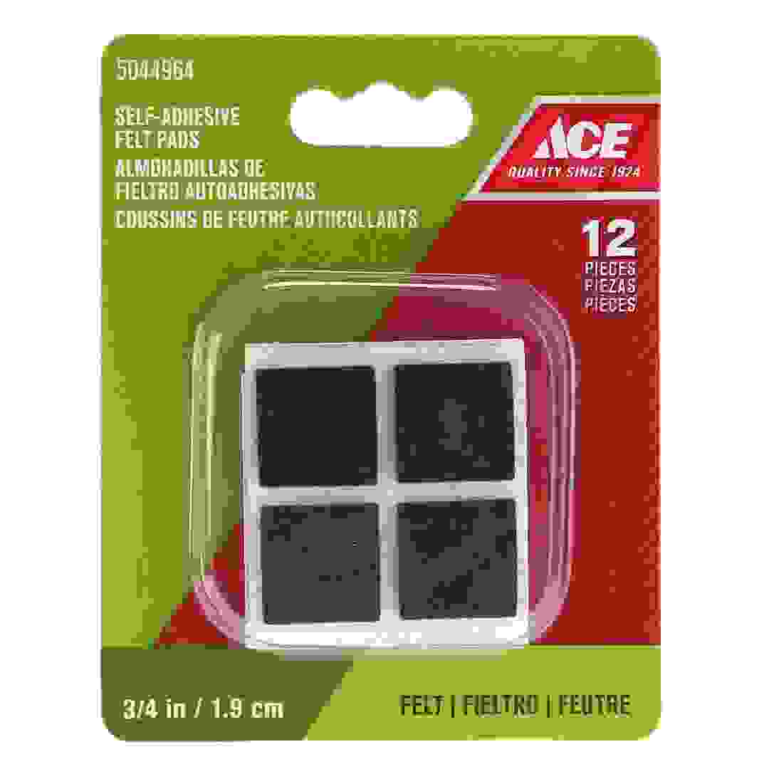 قواعد قوائم أثاث واقية مربعة ذاتية الالتصاق لباد إيس (بني، 1.905 سم)