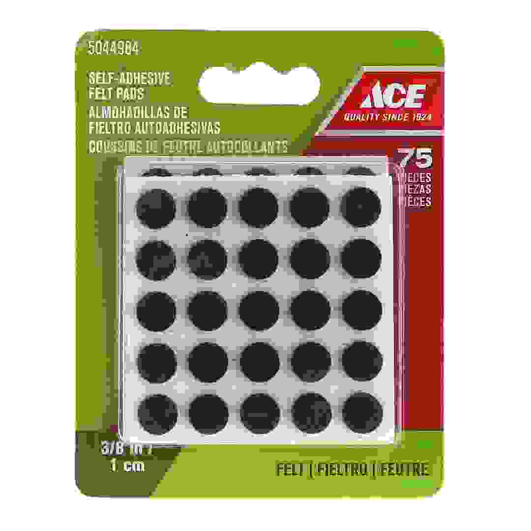 قواعد قوائم أثاث واقية مستديرة ذاتية الالتصاق لباد إيس (بني، 0.95 سم)