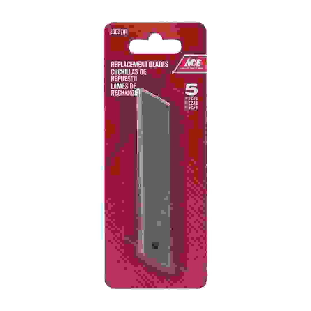 Ace Carbon Steel Replacement Blades (1.8 cm, 5 Pc.)