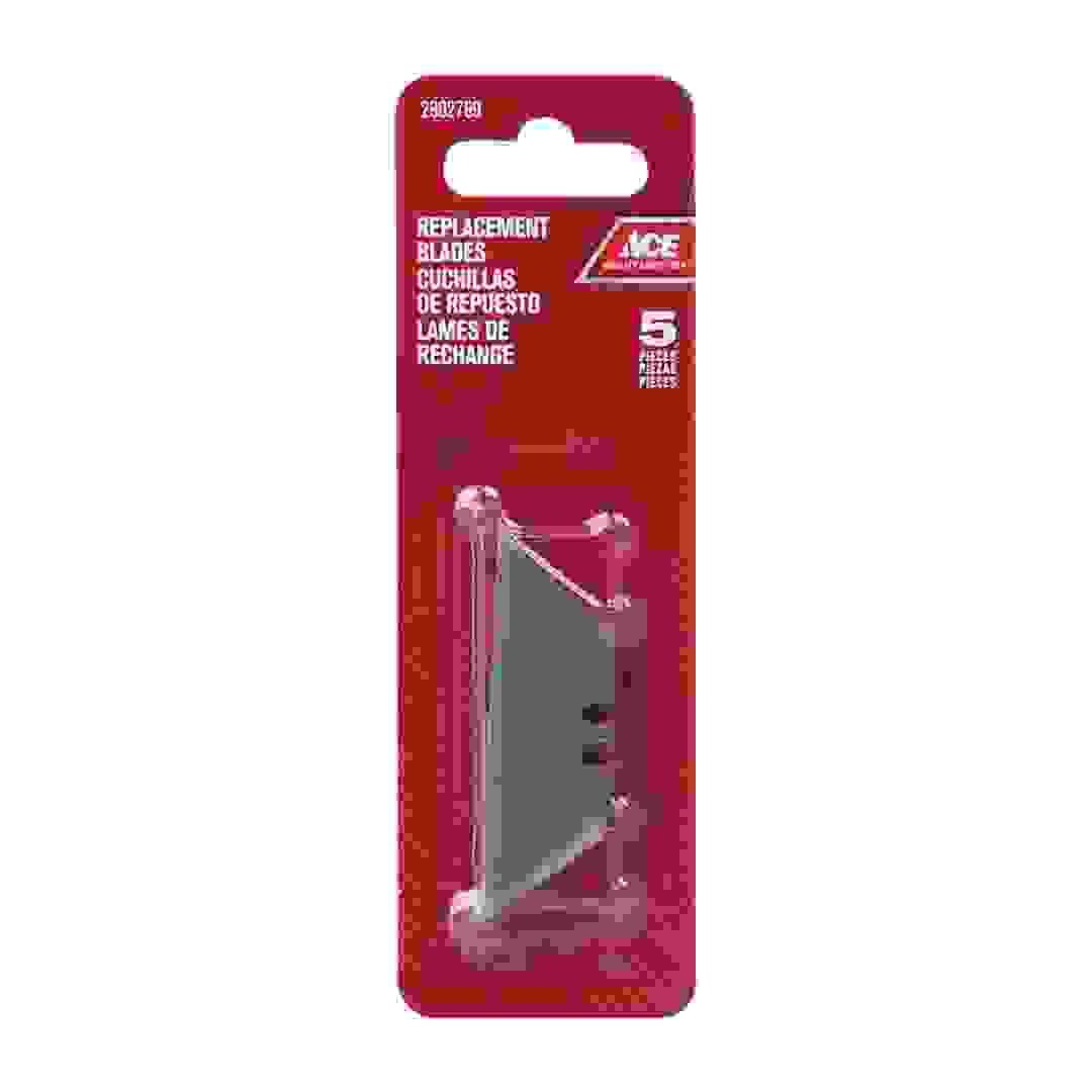 Ace T-Shape Carbon Steel Replacement Blades (5 Pc.)