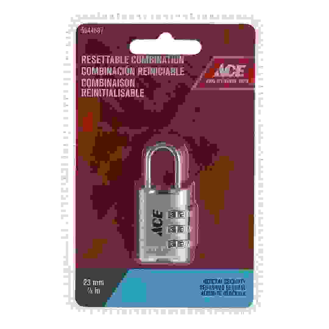قفل برمز سري 3 أرقام من سبائك الزنك إيس (23 ملم)