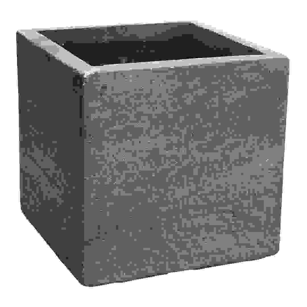 Mega Collections Fiber Clay Square Utah Cubi Plant Pot (27 x 27 x 28 cm)