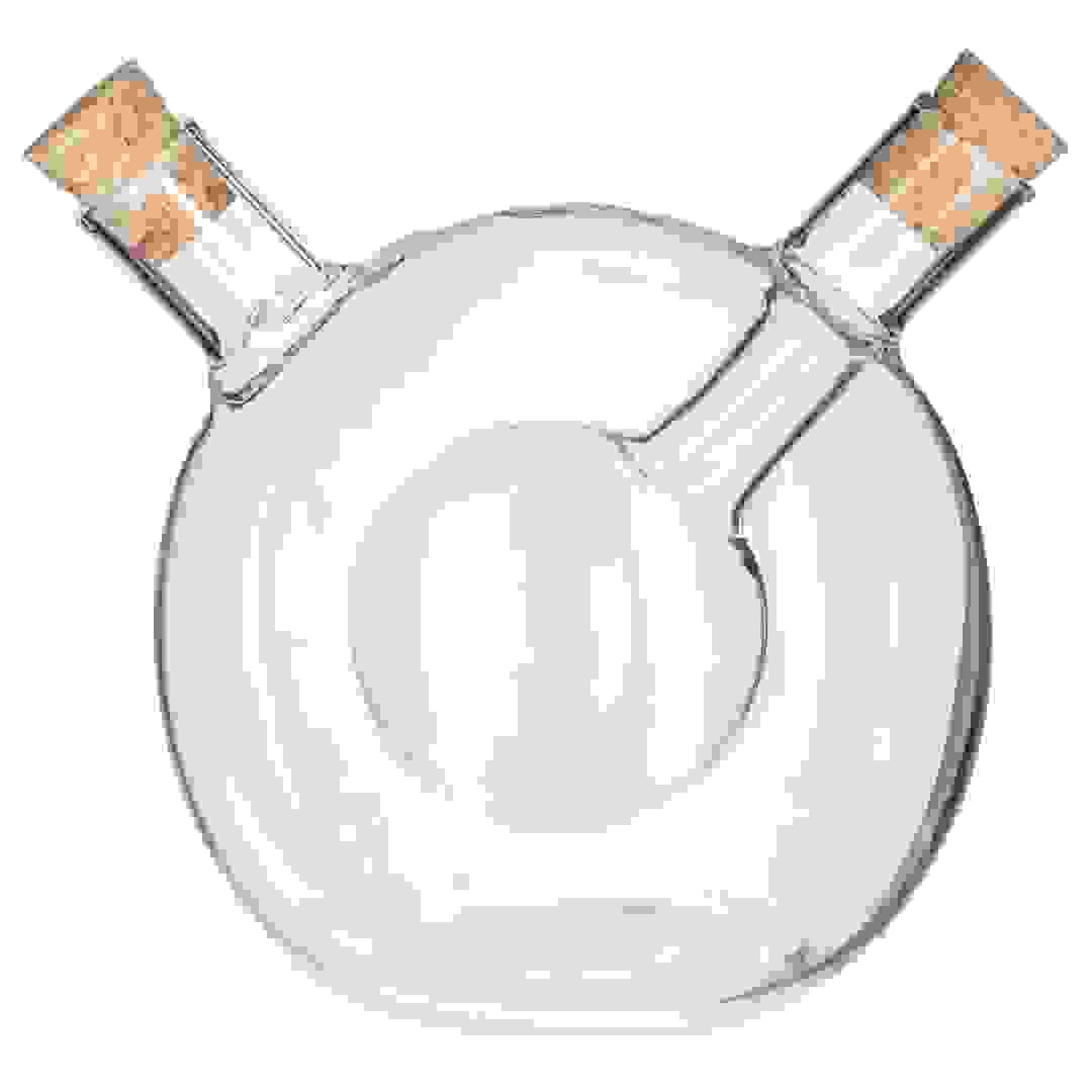 قارورة خل وزيت زجاجية على شكل كرة 5 فايف (14 × 10.5 × 11.5 سم)