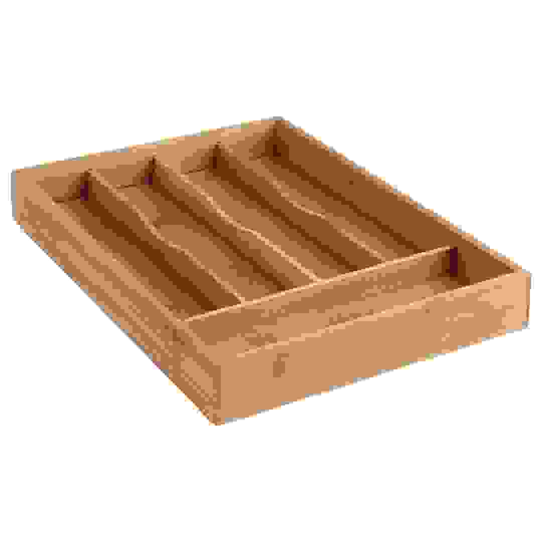 5Five Bamboo Kitchen Cutlery Holder (34 x 25 x 4.3 cm)