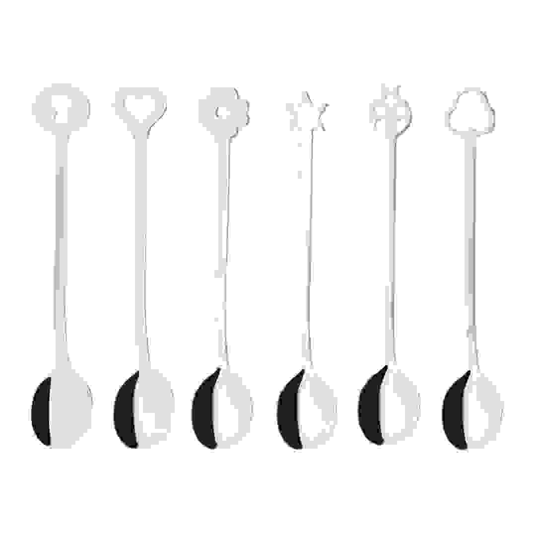 Sambonet Portafortuna Stainless Steel Dessert Spoon Set (6 Pc.)
