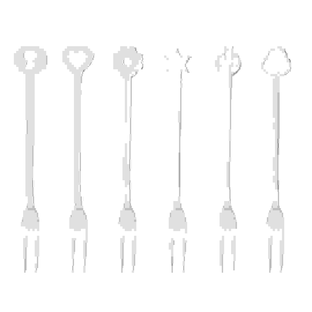 طقم شوك حفلات ستانلس ستيل سامبونيت بورتافورتونا (6 قطع)