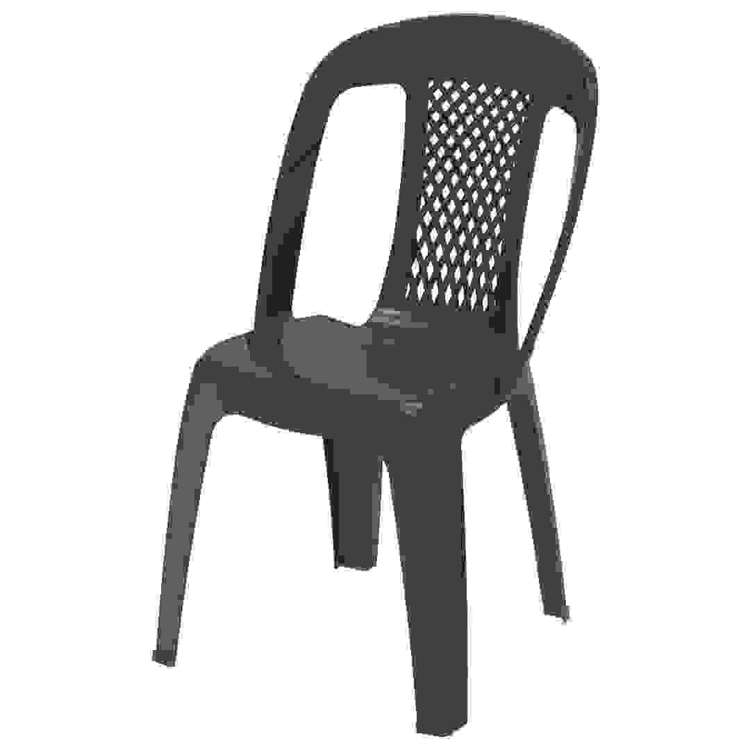 Cosmoplast Regal Single-Seater Plastic Chair (54 x 46 x 85 cm, Brown)