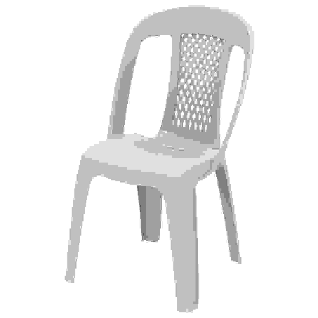 كرسي بلاستيكي مقعد فردي كوزموبلاست ريجال (54 × 46 × 85 سم ، بيج)