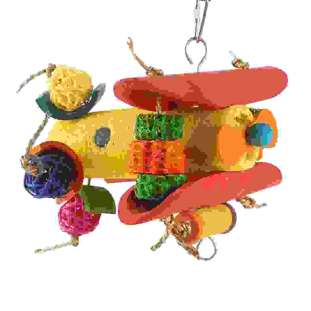 Coollapet Bamboo Airplane Bird Toy (11 x 3 x 8 cm)