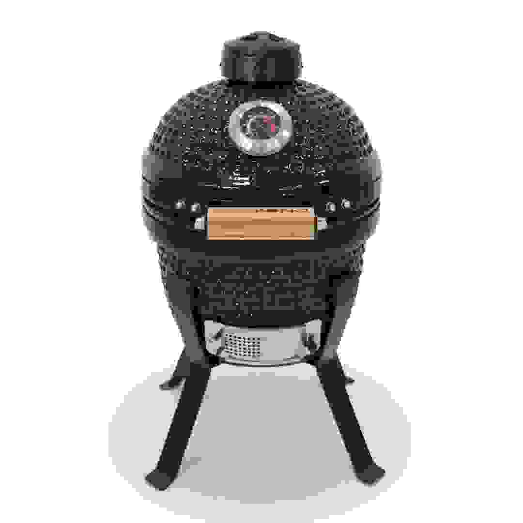 Kamado Bono Picnic Ceramic Charcoal Grill Set, TQ0013 (32 cm, Black)