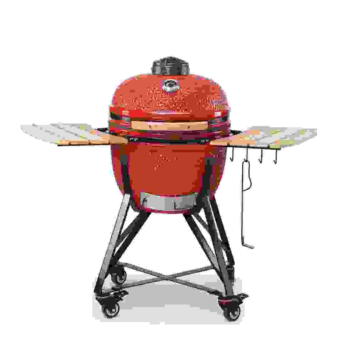 Kamado Bono Media Ceramic Charcoal Grill Set, TQ0020RED (52 cm, Red)