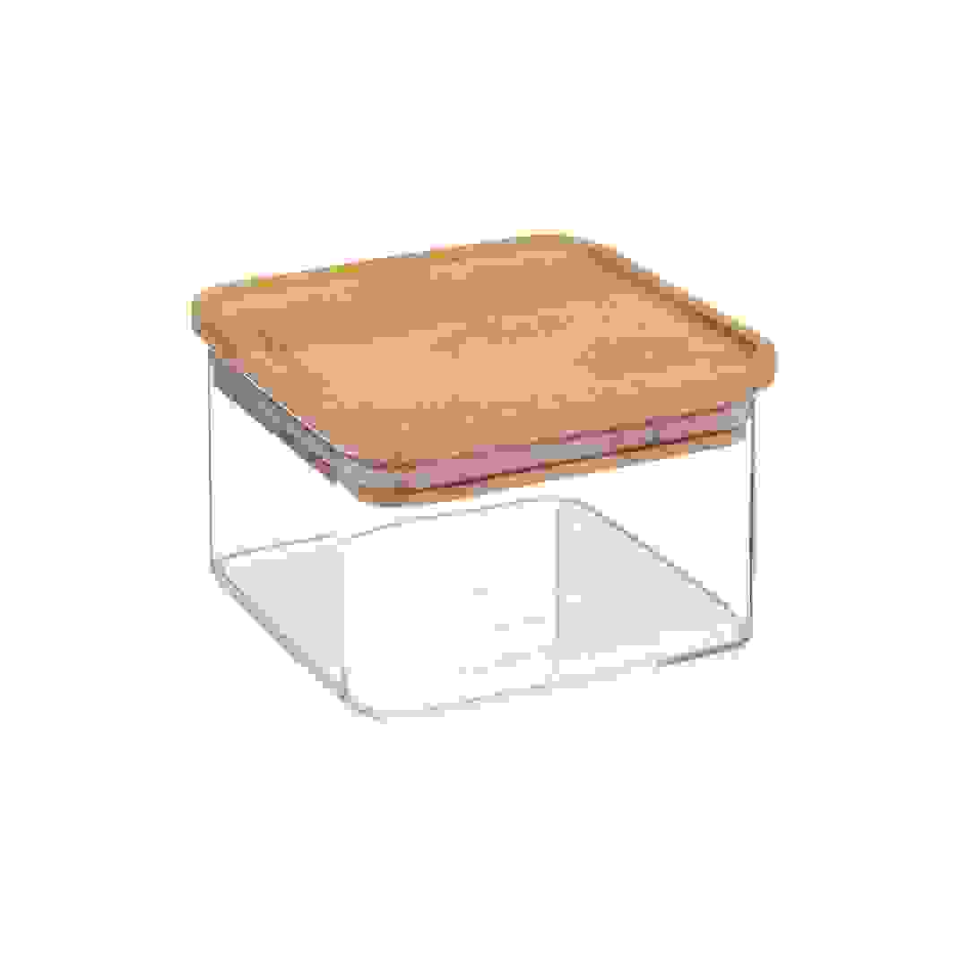 حاوية مربعة مع غطاء خيزران 5فايف (500 لتر)