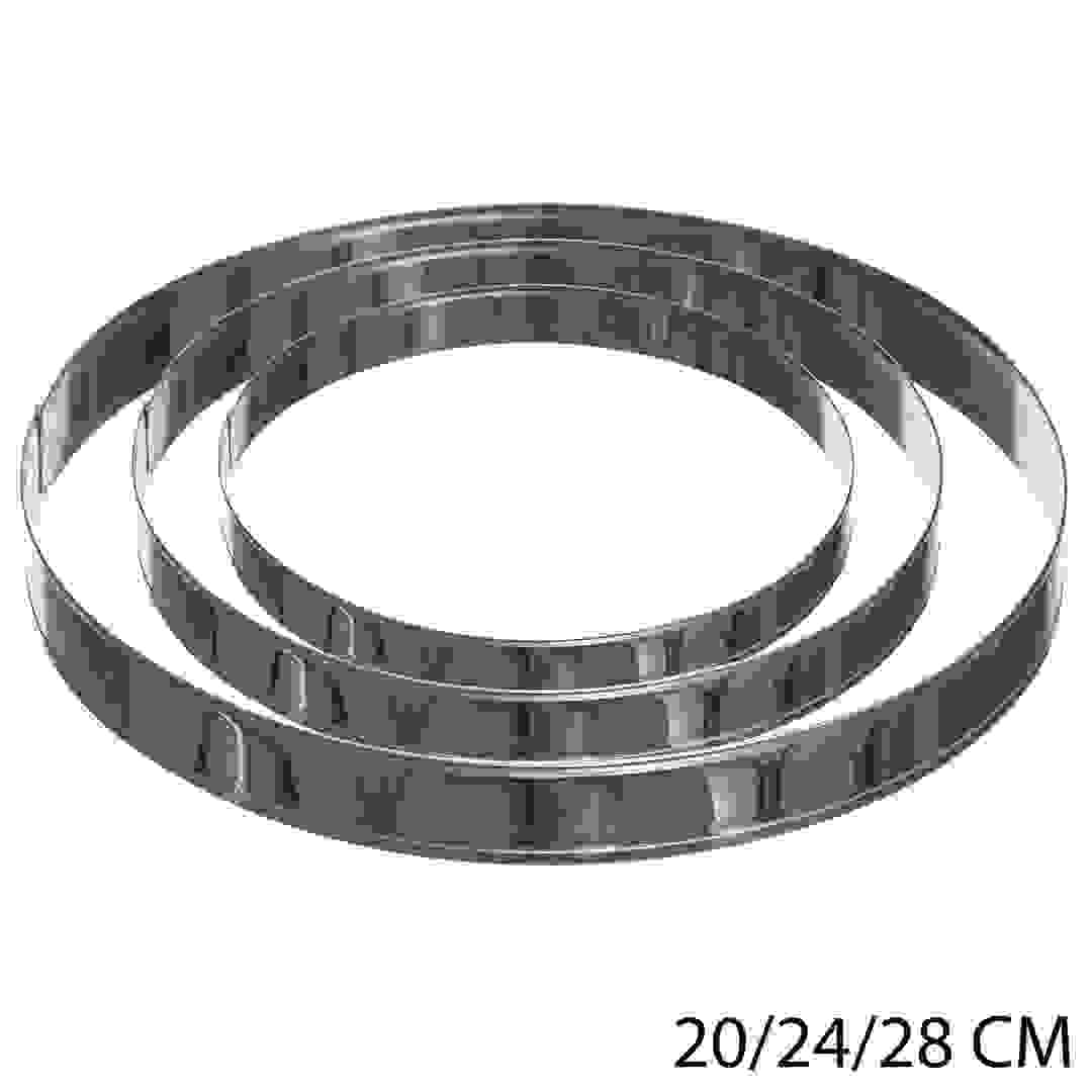 5Five Stainless Steel Pastry Ring Set (20/24/28 cm, 3 Pc.)
