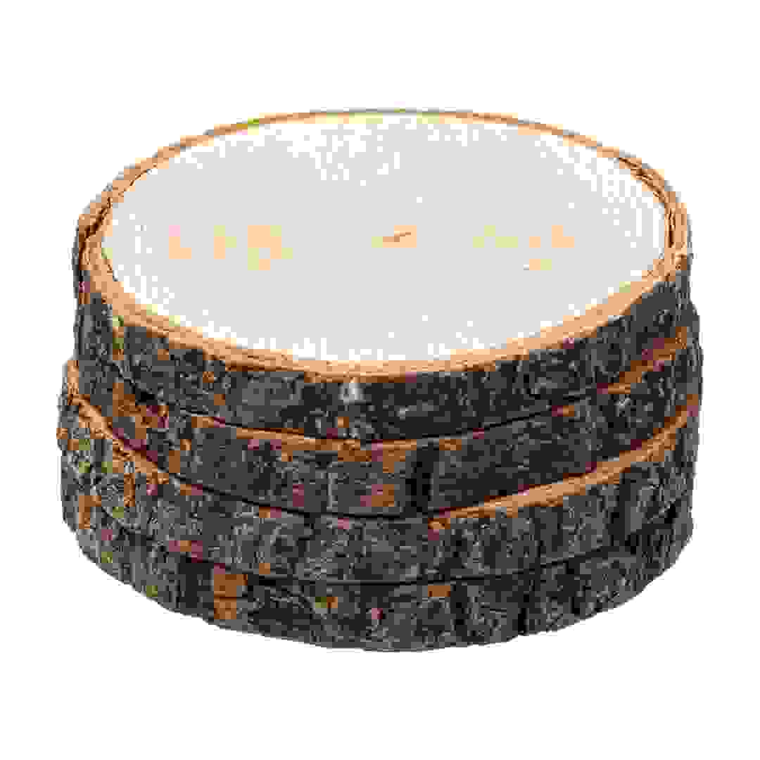 طقم قواعد أكواب من لحاء خشب البولونيا إس جي (10 سم ، 4 قطع)