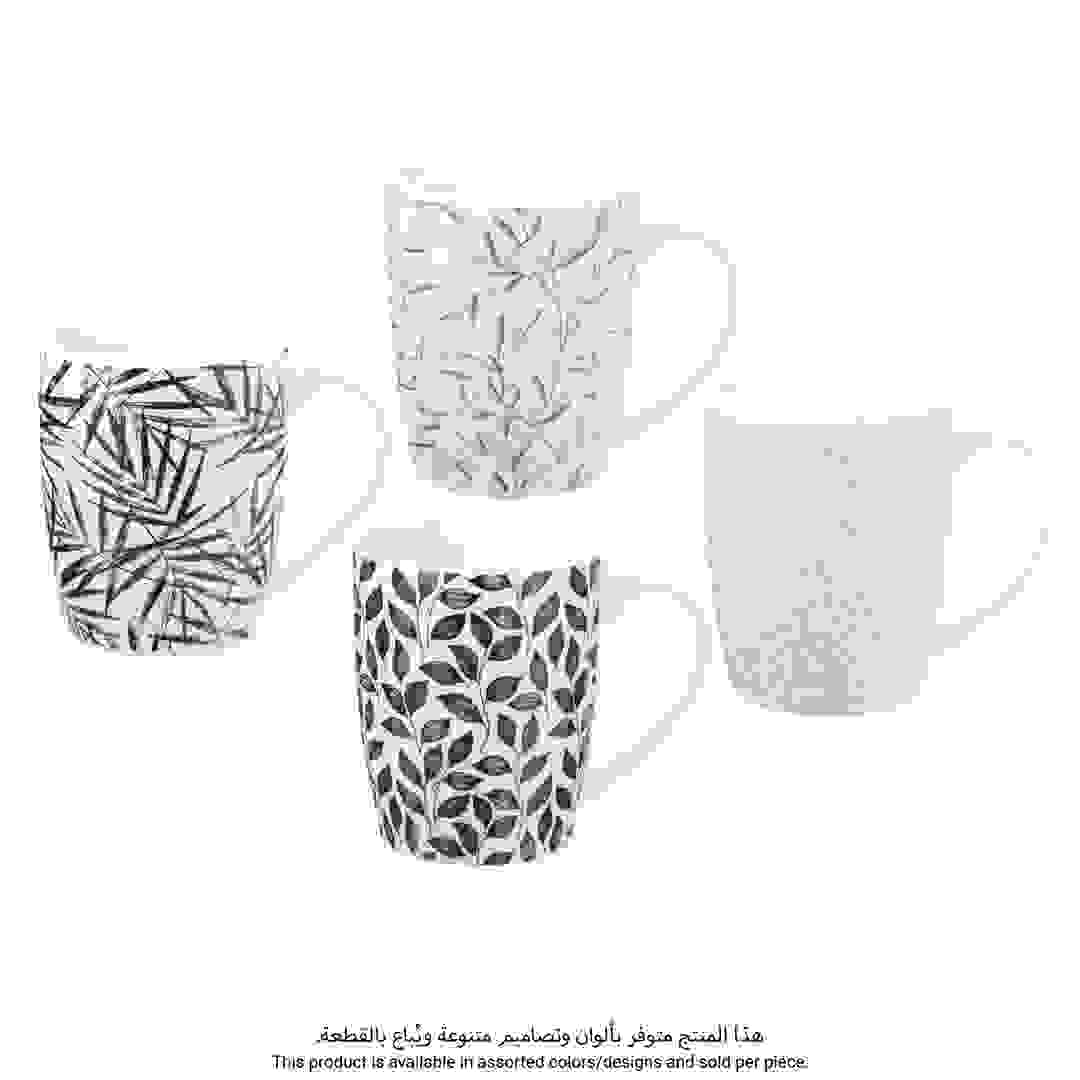 SG New Bone China Leaf Mug (Assorted colors/designs, 330 ml)