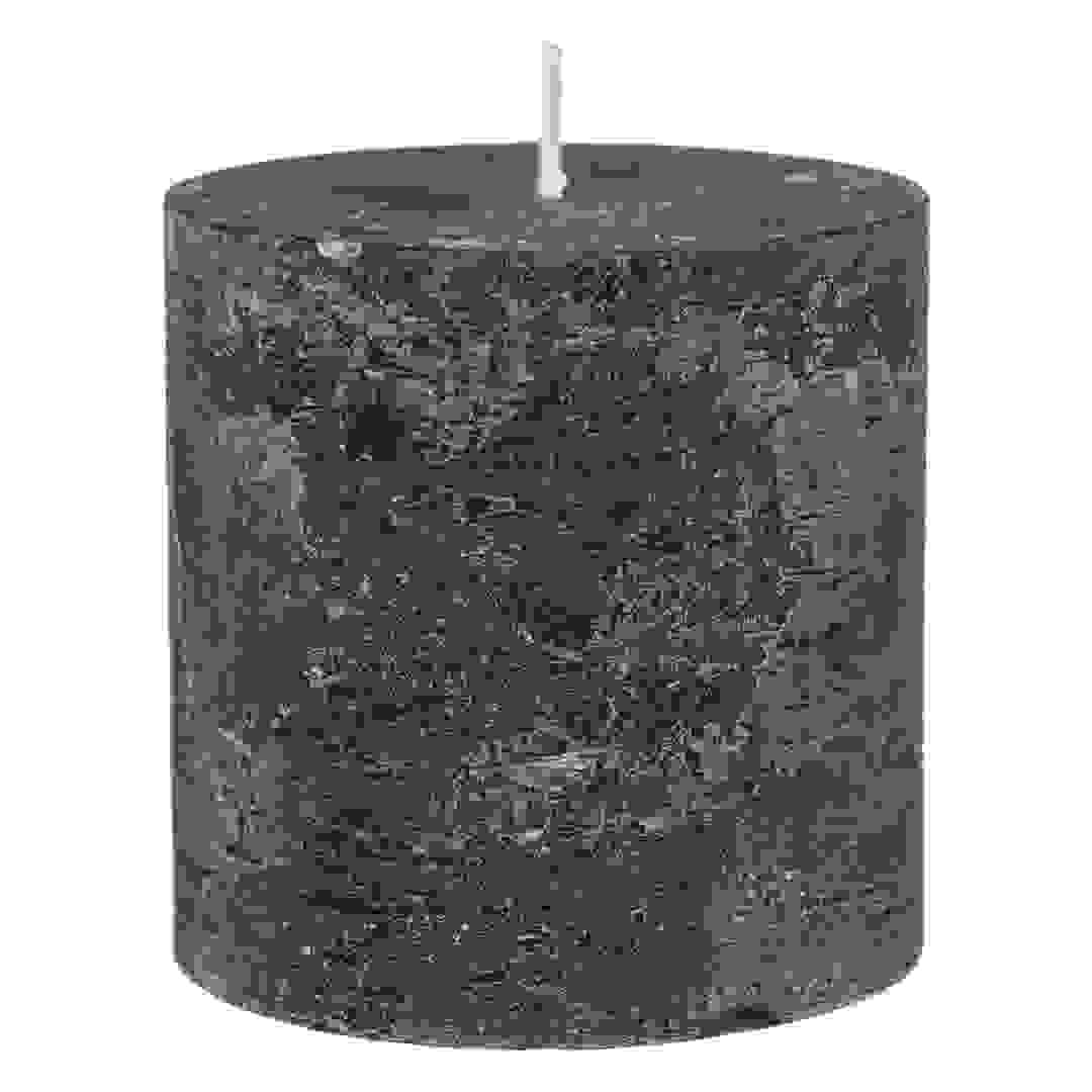 Comptoir de la Bougie Rustic Wax Pillar Candle (6.7 x 7 cm, Black)