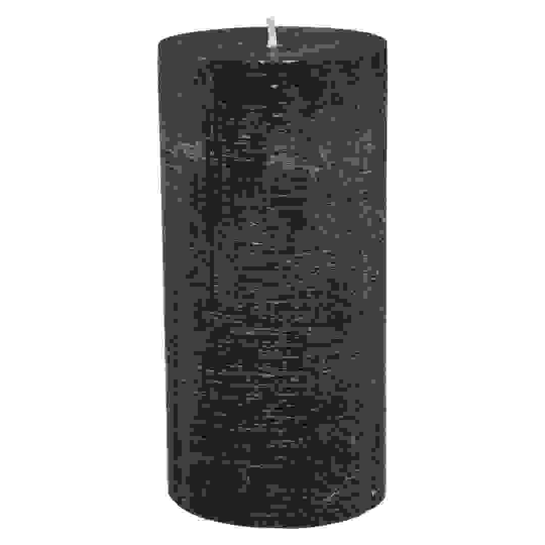 شمعة كومتوار دو لا بوجي رستيك (أسود، 7 × 14 سم)