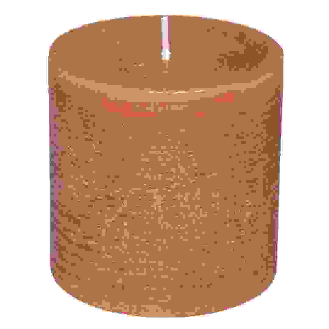 Comptoir de la Bougie Rustic Wax Pillar Candle (6.7 x 7 cm, Amber)