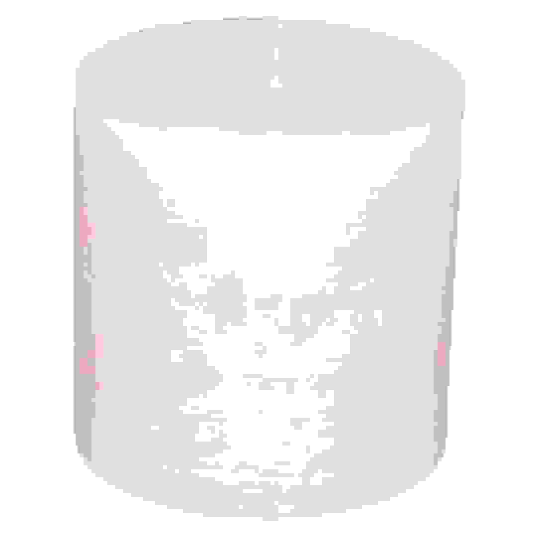 Comptoir de la Bougie Rustic Wax Pillar Candle (6.7 x 7 cm, Pink)