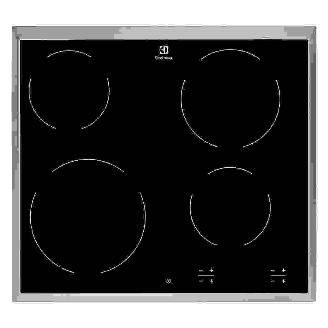 Electrolux Built-In 4-Zone Electric Ceramic Hob, EHF6240XOK (57. 6 x 51.6 cm)
