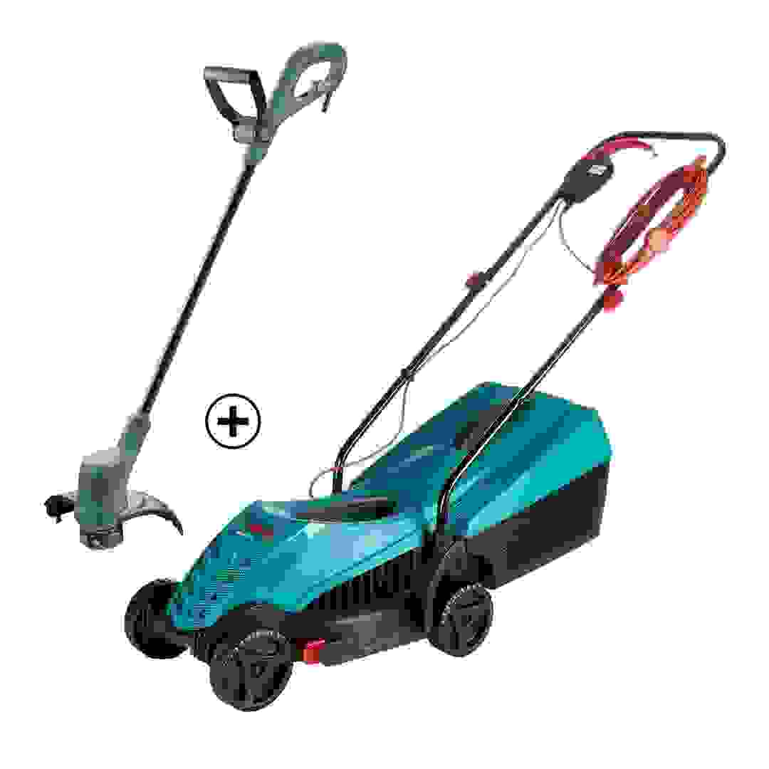 Bosch Rotak 32 R Lawn Mower, 0600885B70 (1200 W) + Easy Grass Cut 26 Grass Trimmer, 06008C1J70 (280 W) Bundle