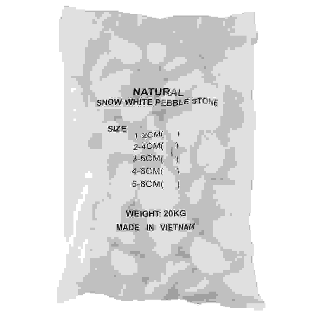 Ace Natural Snow White Pebble Pack (5-8 cm, 20 kg)