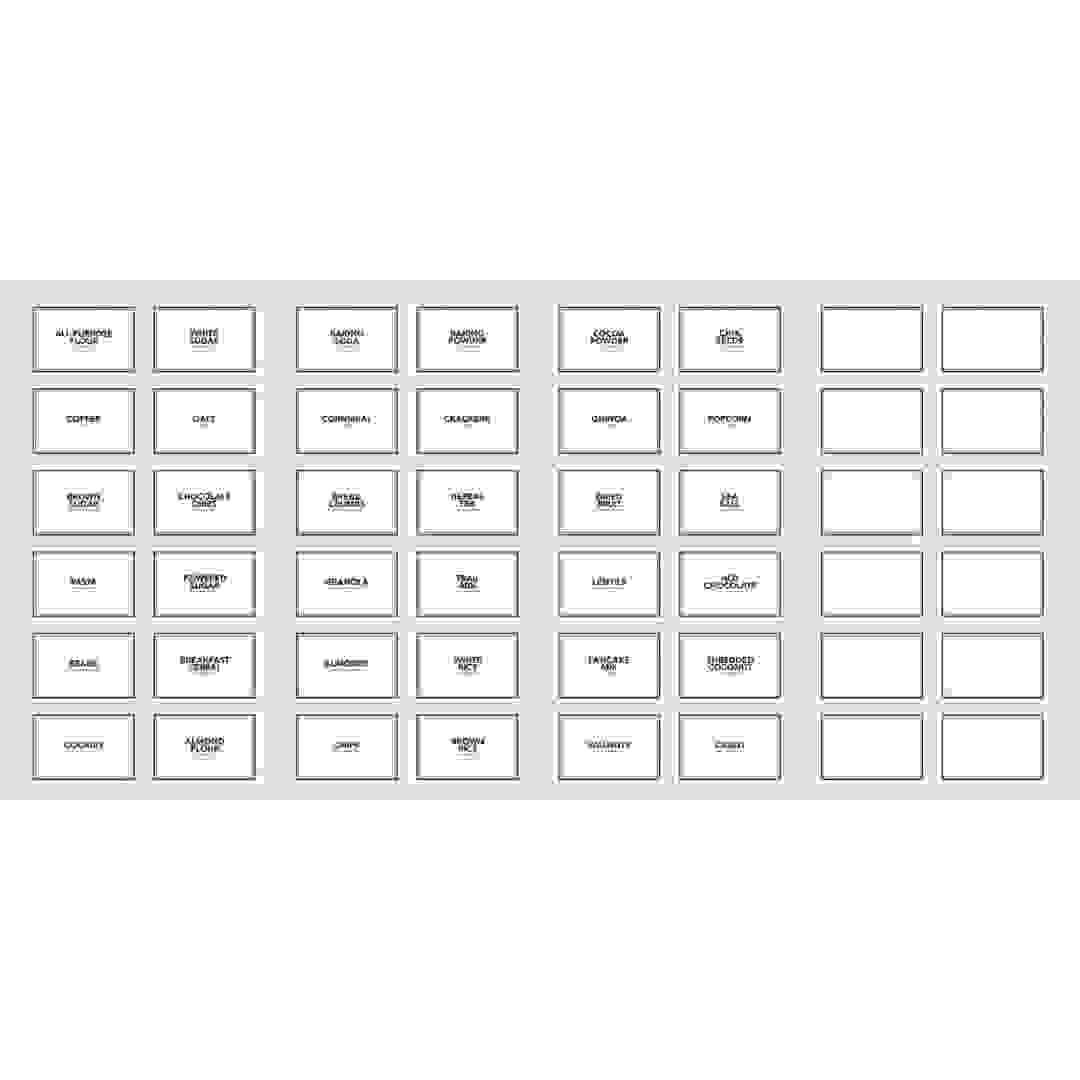 RoomMates Peel & Stick Pantry Labels (22.86 x 44.13 cm, 4 Pc.)