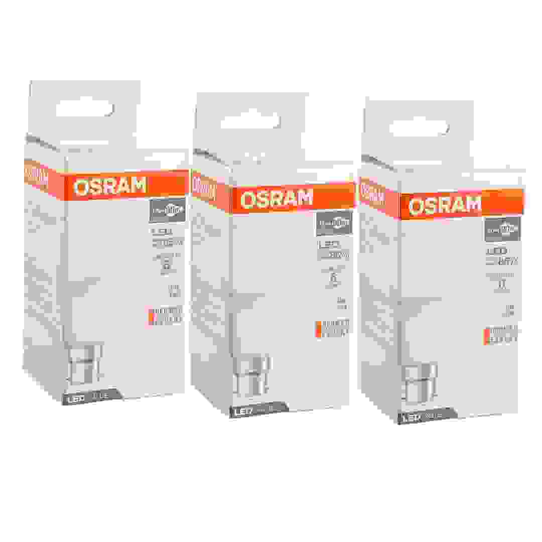 Osram Frosted LED Light Bulb Set (12 W, 3 Pc., Daylight)