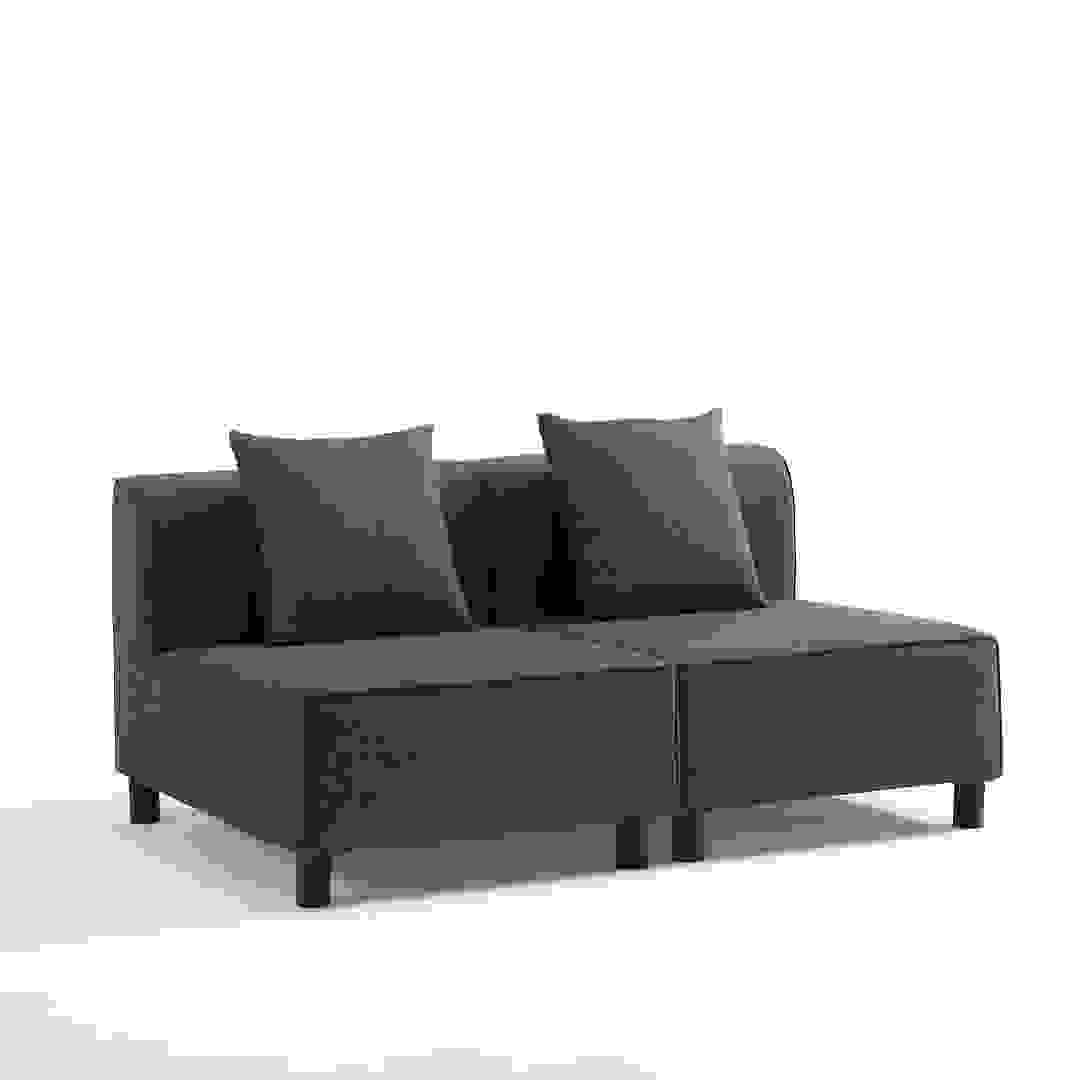 Argos Single-Seater Metal & Olefin Sofa W/Cushions (2 Pc.)