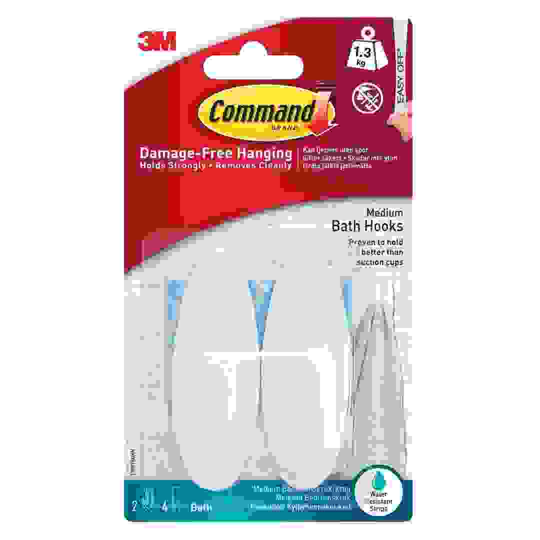 3M Command Medium Bathroom Hook Set (2 Pc.)