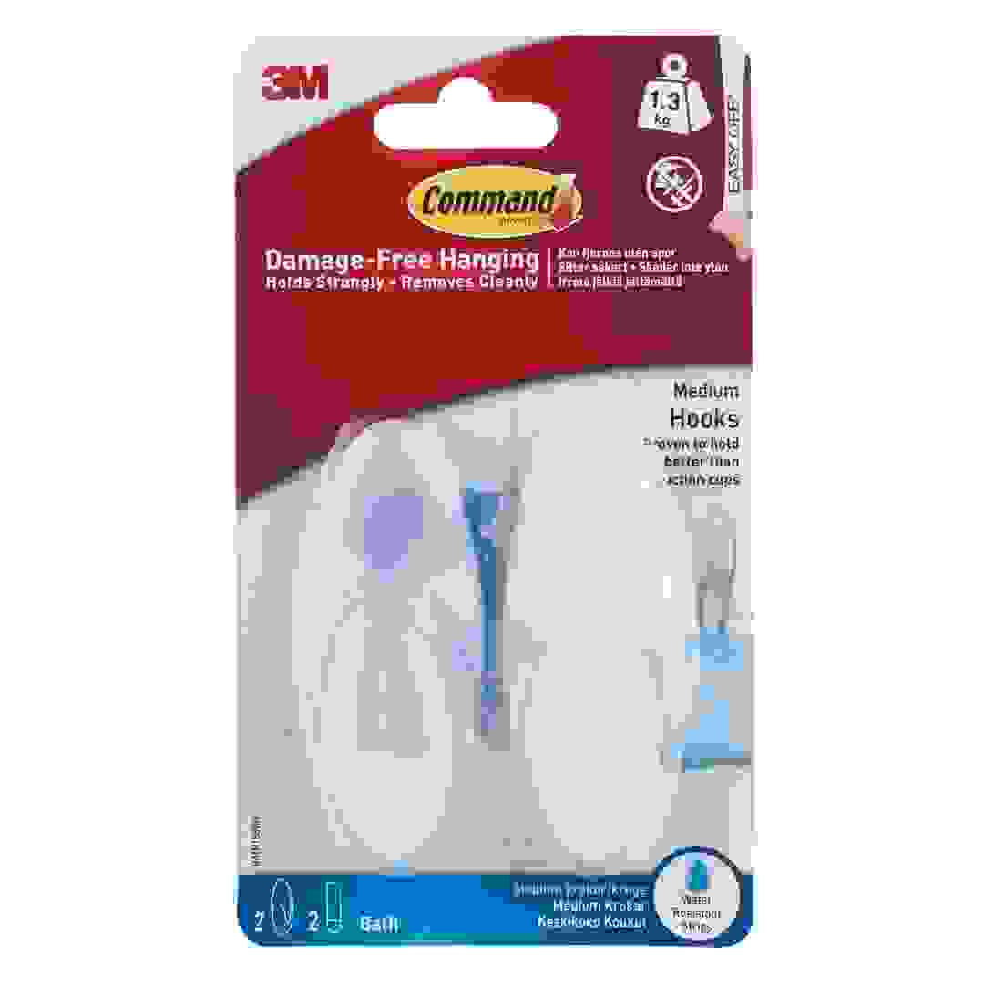 3M Command Medium Towel Hook Set (2 Pc.)