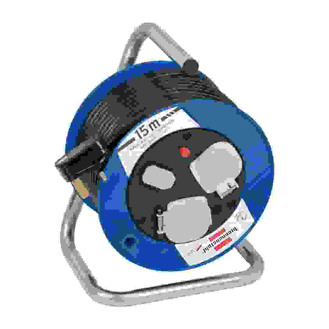 بكرة كابل تمديد 2 مقبس مع منفذ USB بريننشتول جارانت (15 متر)