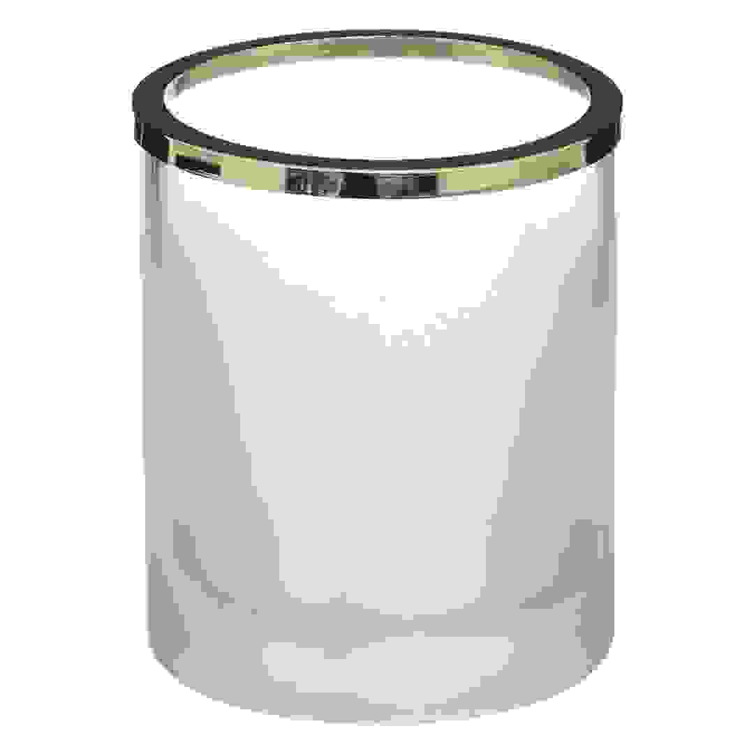 Atmosphera Frosted Glass Candle Holder (10 x 12.5 cm)