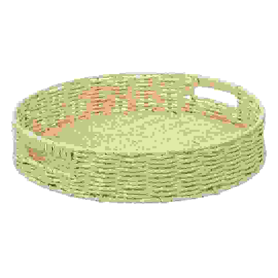 5Five Round Braided Serving Tray (35 x 7 cm)