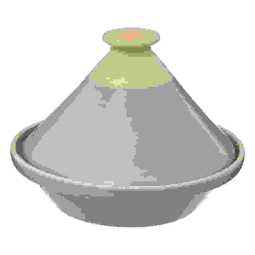 طبق تقديم فخار مع غطاء إس جي (27.9 × 20.8 سم ، زيتوني أخضر)