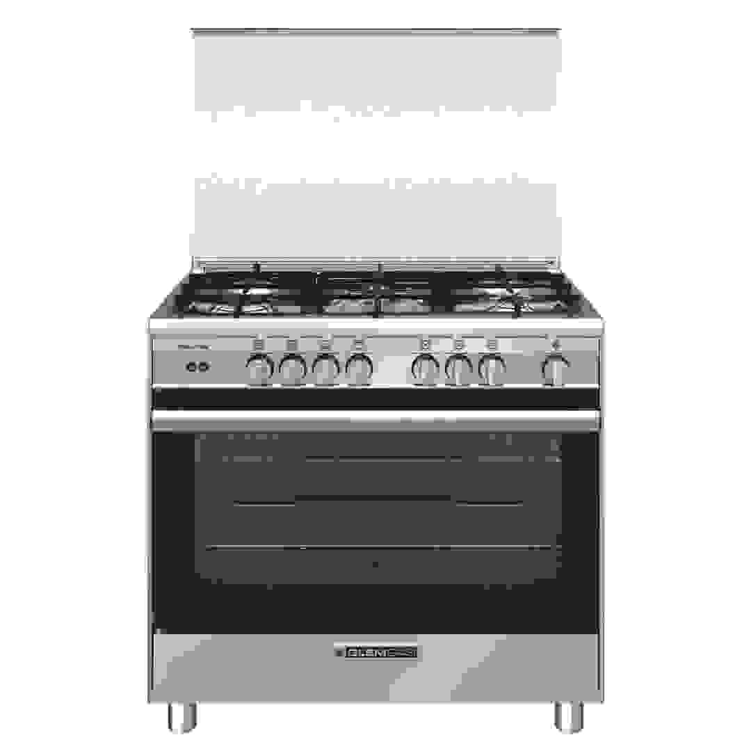 Glemgas Freestanding 5-Burner Gas Cooker W/Oven, SB9612GIFSG (90 x 60 x 90 cm, 122 L)