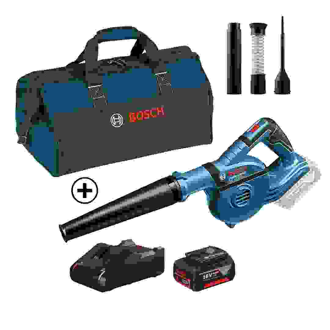 Bosch Professional Cordless Blower, GBL 18V-120 (18 V) + Battery, Charger & Tool Bag
