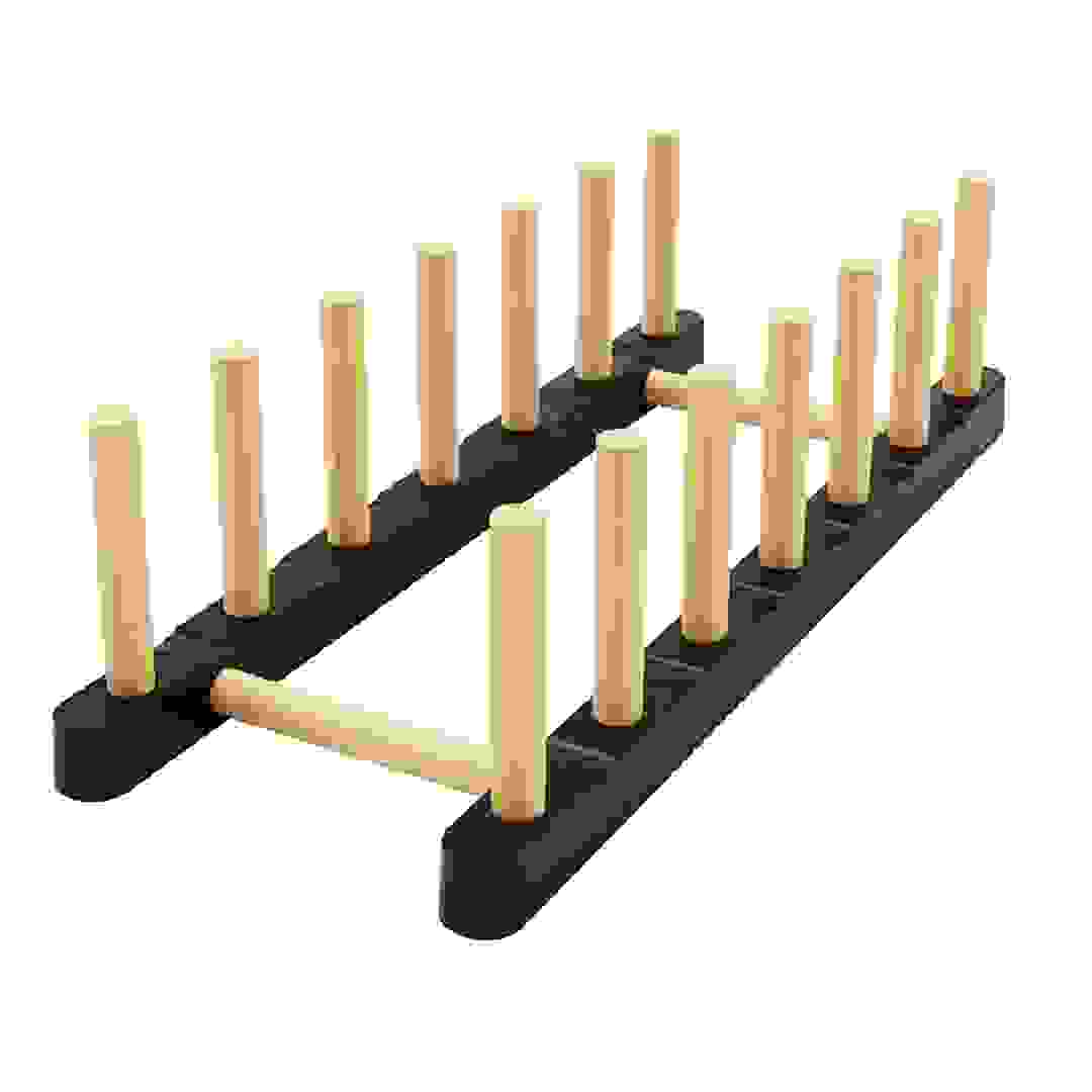 Seowood Wooden Plate Holder (30.5 x 12 x 2.5 cm)
