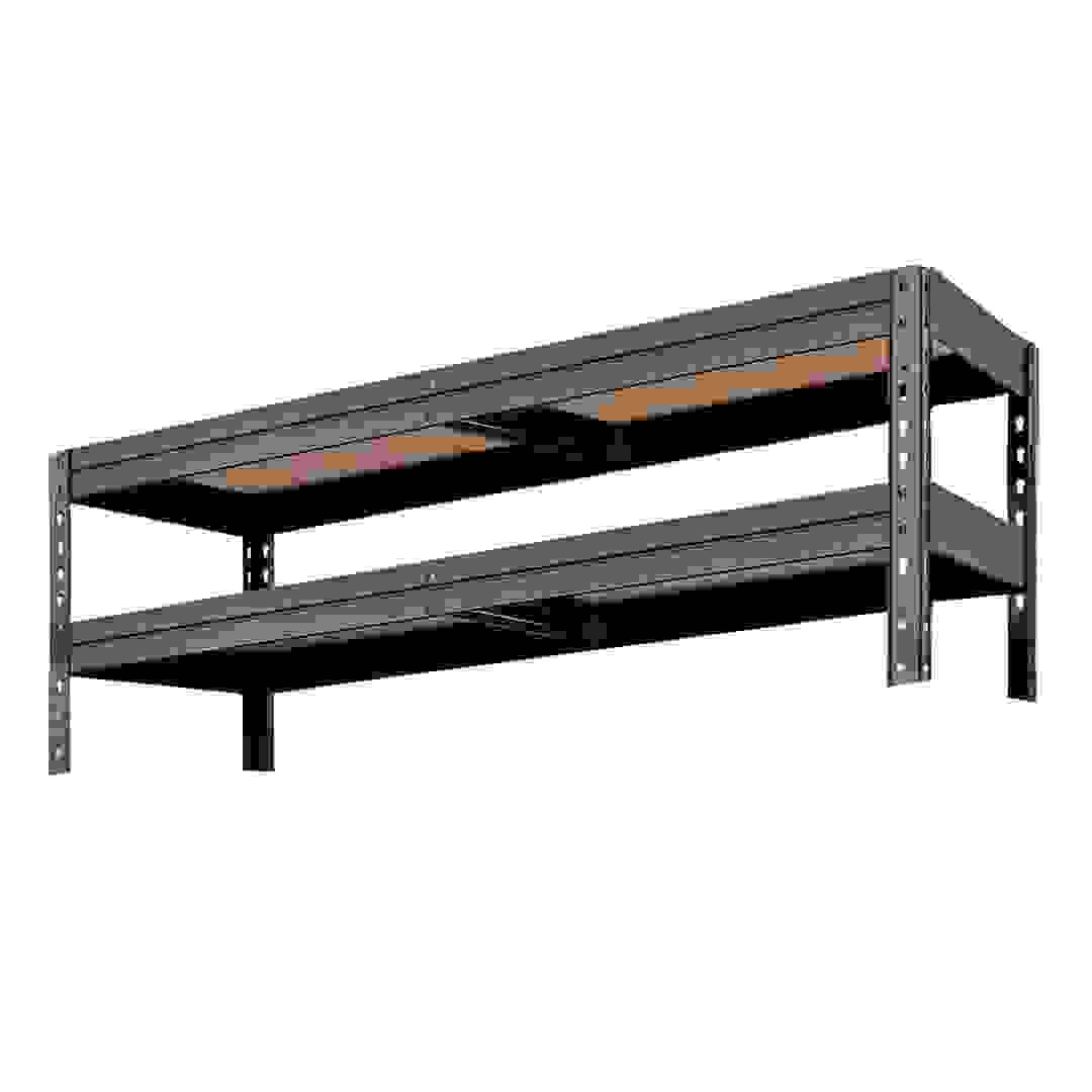 GoodHome Rand Stackable Metal Rivet Shelf (40 x 127.6 x 46 cm)