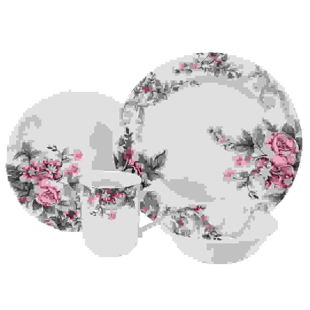 Claytan Floral Multicolor Dinner Set (24 Pc.)