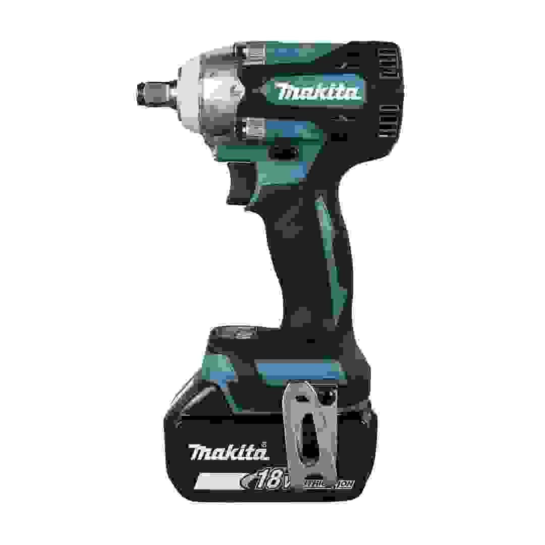 مفتاح فك وربط كهربائي لاسلكي رجاج مع بطاريات وشاحن ماكيتا DTW300RTJ (18 فولت)