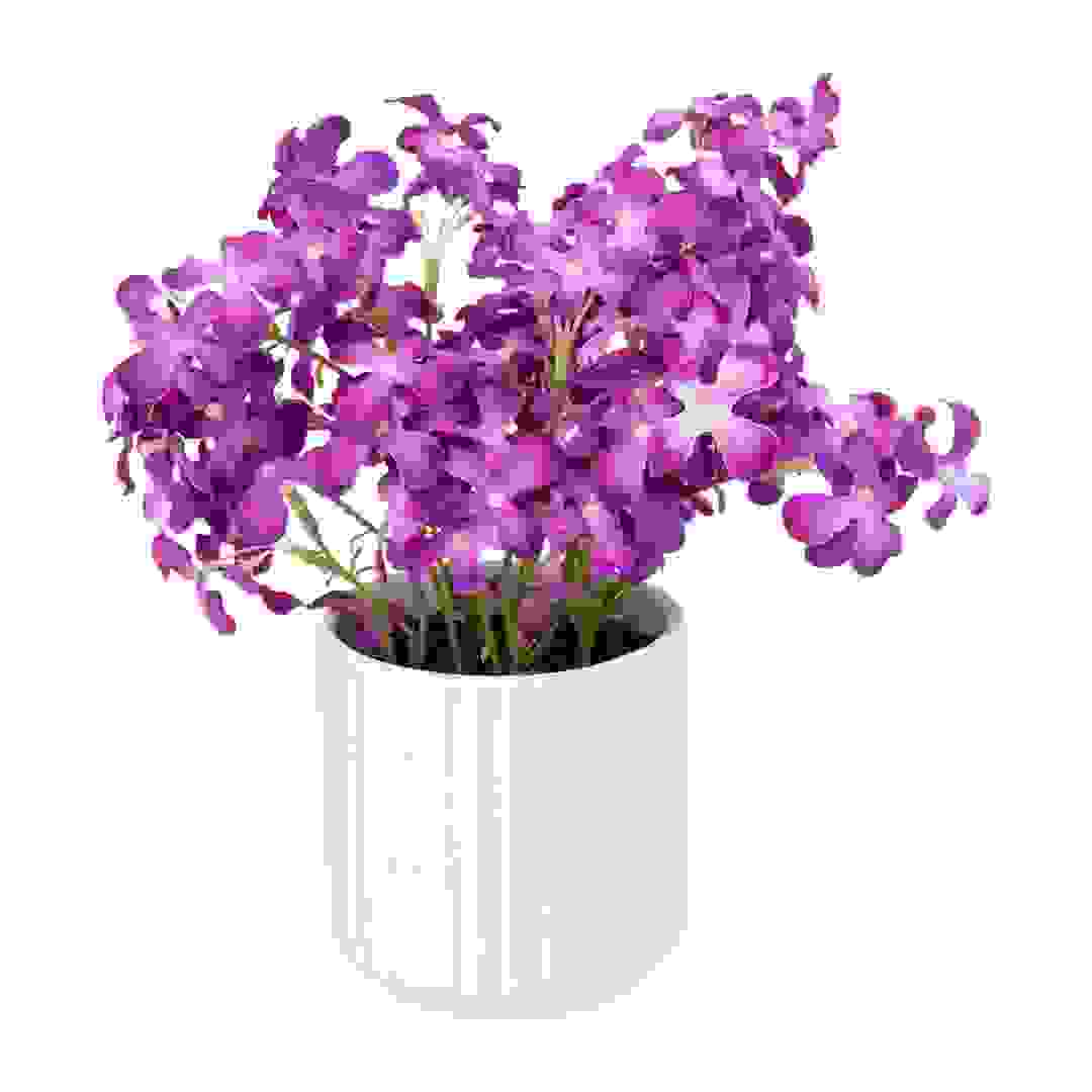 نبات زهرة البنفسج الاصطناعية مع أصيص (22 × 22 × 27 سم)