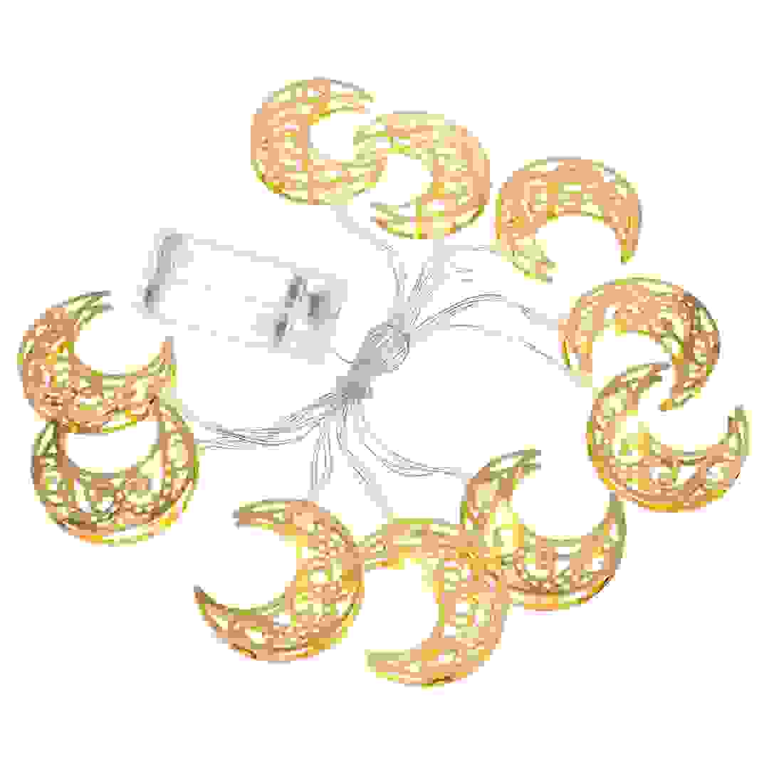 Hilalful Battery-Operated Small Crescent LED String Light (1.65 m)
